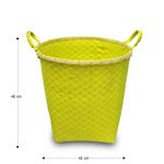 Organizador-Pvc-Cesto-Amarillo