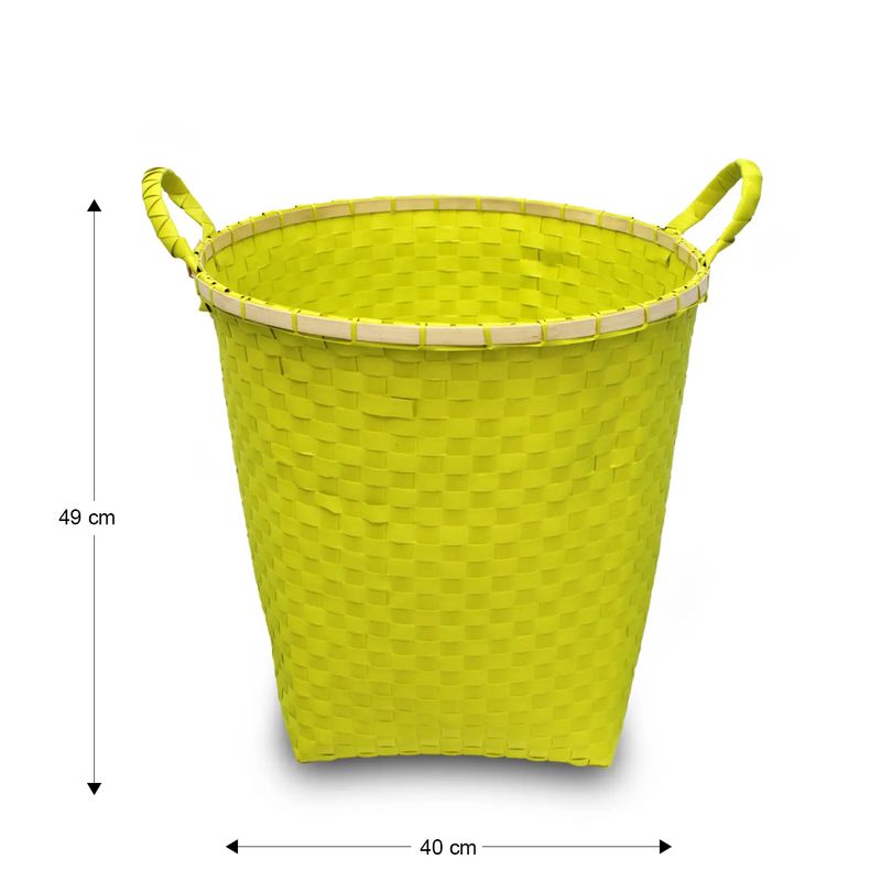 Organizador-Pvc-Cesto-Amarillo