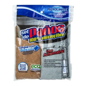 Pack 2 Panios De Limpieza P/Auto Enkador - MICROLIMPIA