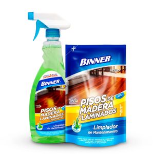 Pack Limpiador Pisos Madera/ Doypack 1200Ml - BINNER
