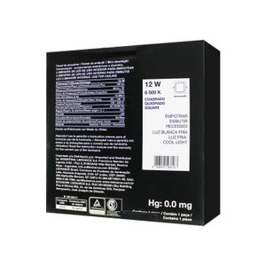 Panel SLIM cuadrado para empotrar de 12W con luz blanca de 720 lm. - BELLALUX