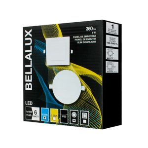 Panel SLIM redondo para empotrar de 6W con luz blanca de 360 lm. - BELLALUX