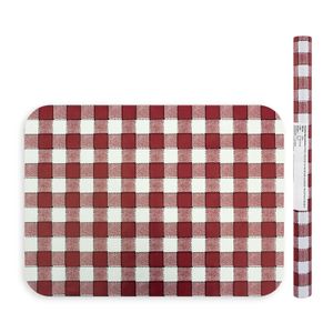 Papel Adhesivo 45Cmx3M Cuados Rojo 5427 - OEM