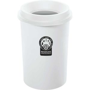 Papelera Evo 50L Blanco Aprovechable - RIMAX