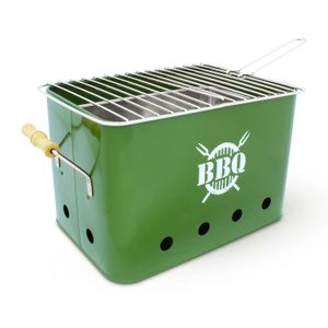 Parrilla Barbacoa Porta 32X21X21Cm Verd - BISTRO BBQ