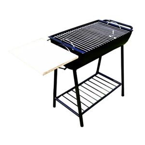 Parrilla P/Carbon Cilindro Acero 48X32Cm - ARTE VALLE