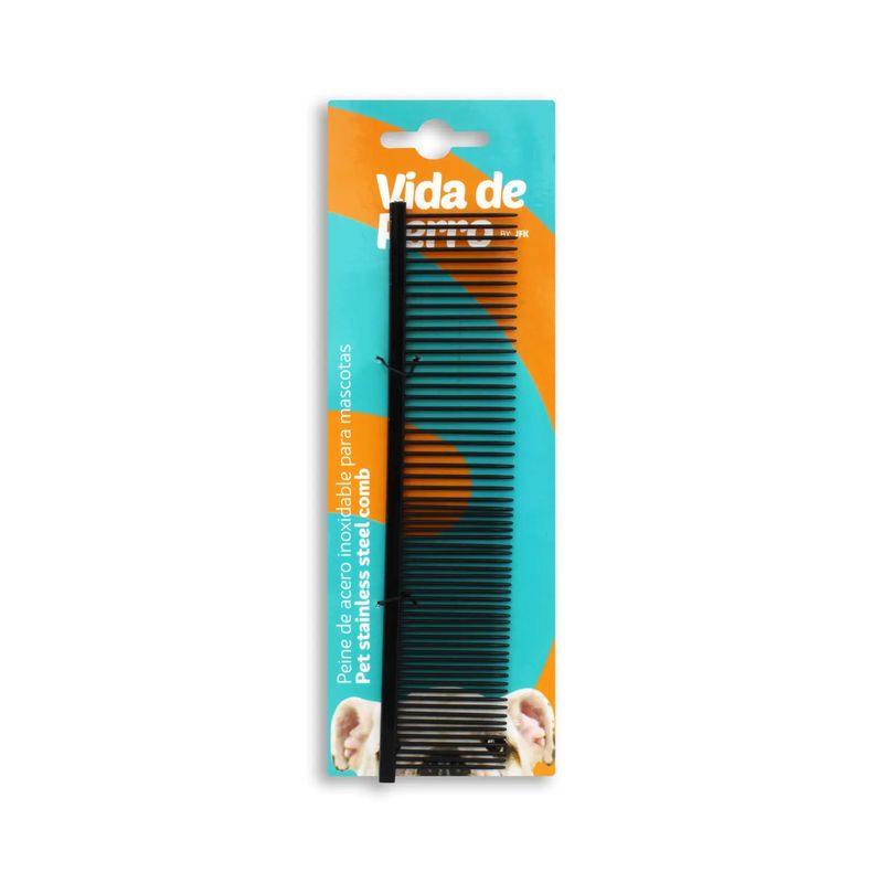Peine-para-mascotas-metalico-de-18.5-cm-con-cerdas-metalicas-perfectas-para-cepillado-y-desenredado-de-mascotas