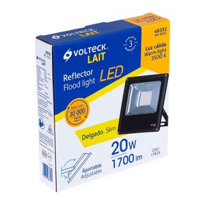 Reflector delgado de LED 20 W luz cálida - VOLTECK