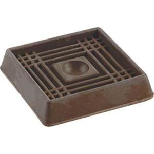 Regaton De Caucho Cuadrado Cafe 2" - WRT