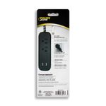 Regleta-2-Tomas-Con-Usb-Negra