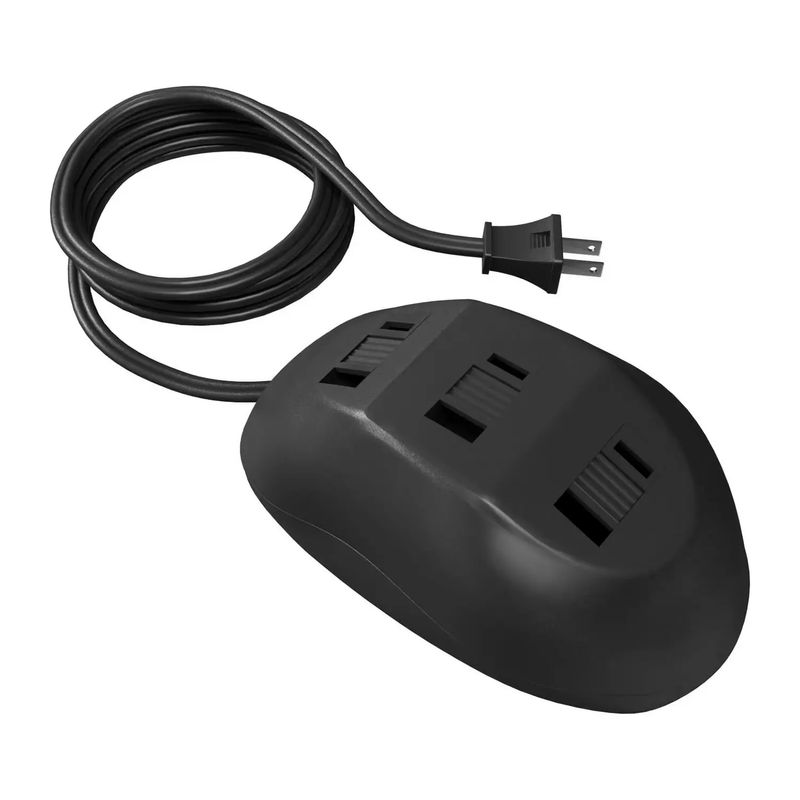 Concentrador-de-energia-tipo-MOUSE-de-escritorio-con-3-tomas-polarizadas-no-aterrizadas-y-cable-de-1.8-m