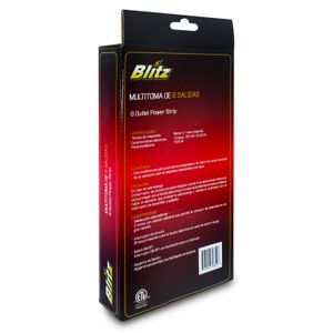 Regleta Cuad 8Tomas C/Proteccion - BLITZ