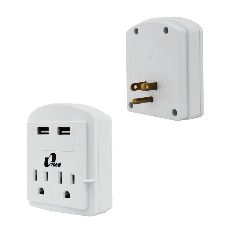 Regleta 3 Tomas + 4 Puertos Usb 2,4a Cable 2m Anti Apagones Inkax Blanco  con Ofertas en Carrefour