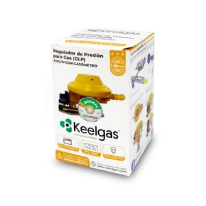 Regulador 8Kg/H C/Gasom Industrial Keelgamaril - KEELGAS