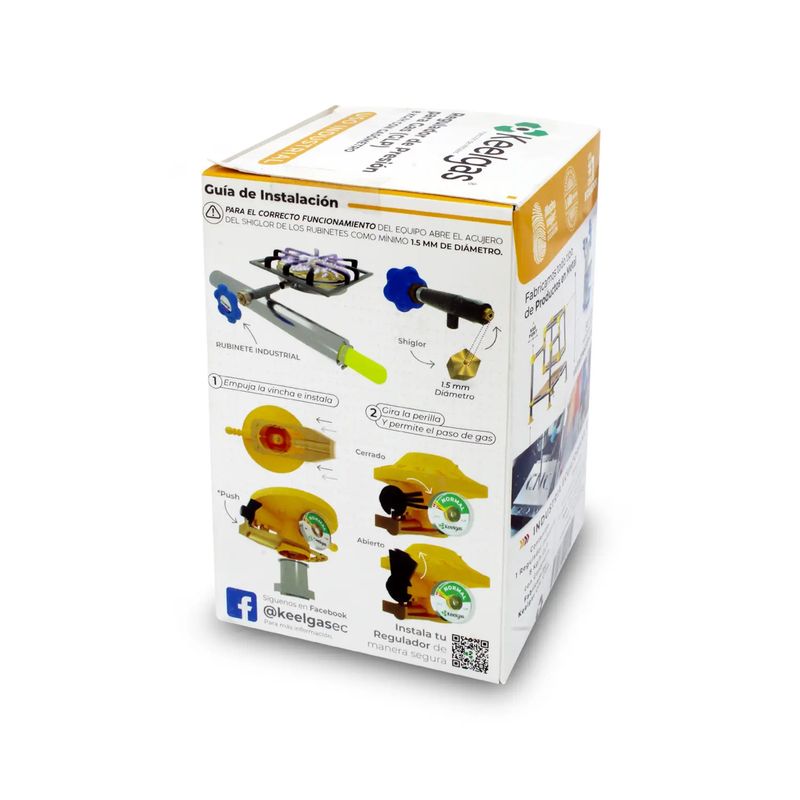 Regulador-de-presion-de-GLP-metalico-de-uso-INDUSTRIAL-de-8kg-h-con-gasometro