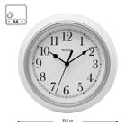 RELOJ BLANCO SOBREMESA 18X5.5X19.5CM