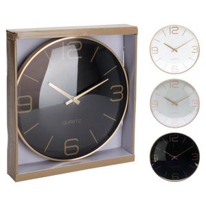 Reloj D/Pared Redondo Negro - ORGILL