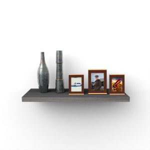 Repisa Flotante Humo 80X25X3,6 - MUEBLE FACIL