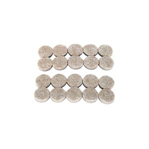 Resbalon Fieltro Red. 3/4 Beige Adhesivo20U - WRT