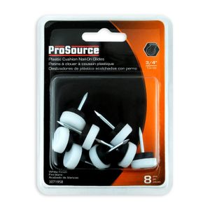 Resbalon Plast.Red. 3/4" Blanco C/Clavo 8U - PROSOURCE