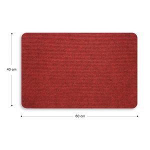 Rodapie Economico 40X60Cm Rojo - BUDGET MAT
