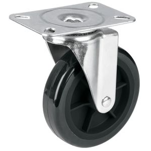 Rueda de 5" con placa giratoria. - FIERO