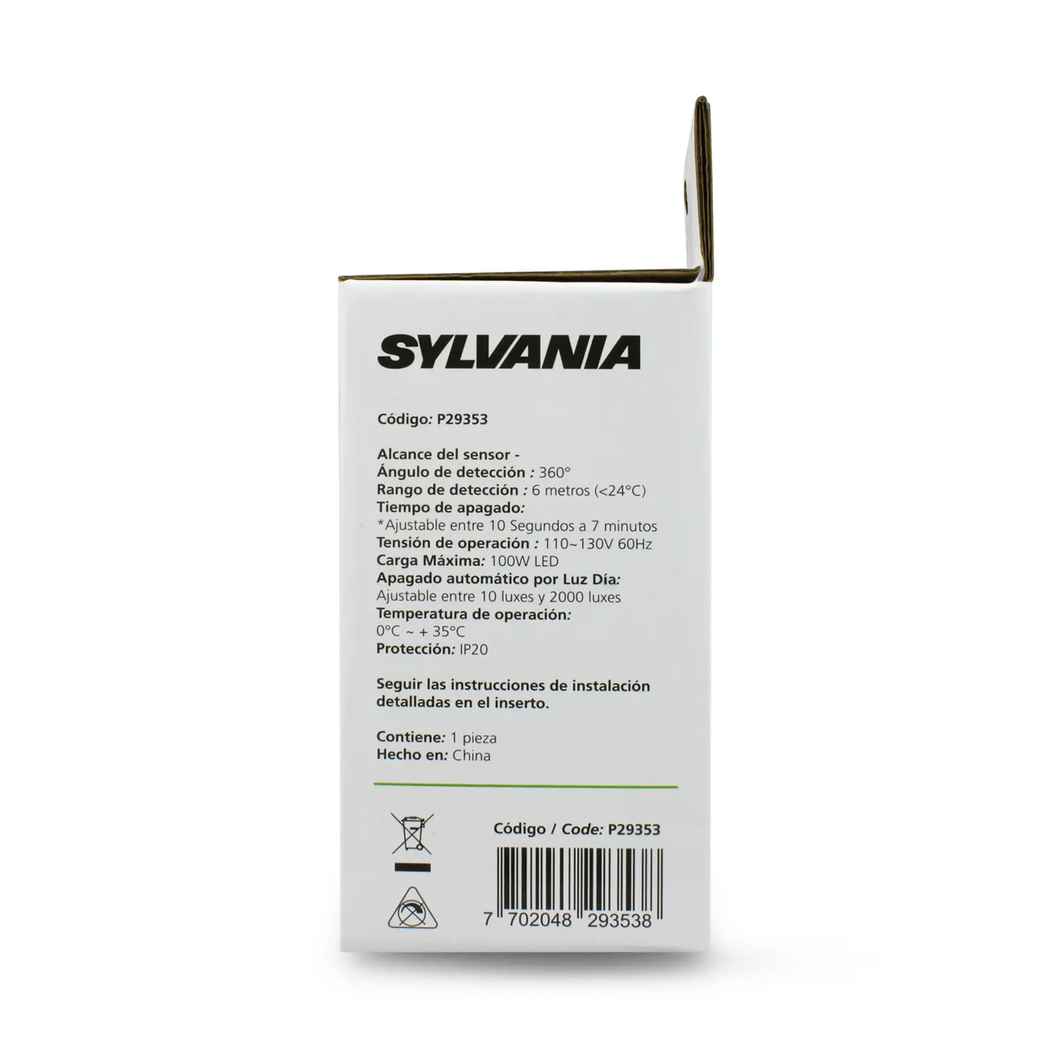 Sensor de movimiento de sobreponer 360D - Sylvania