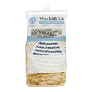 Set Alfombra P/Banio 14Pzs - PALM SPRINGS HOMES