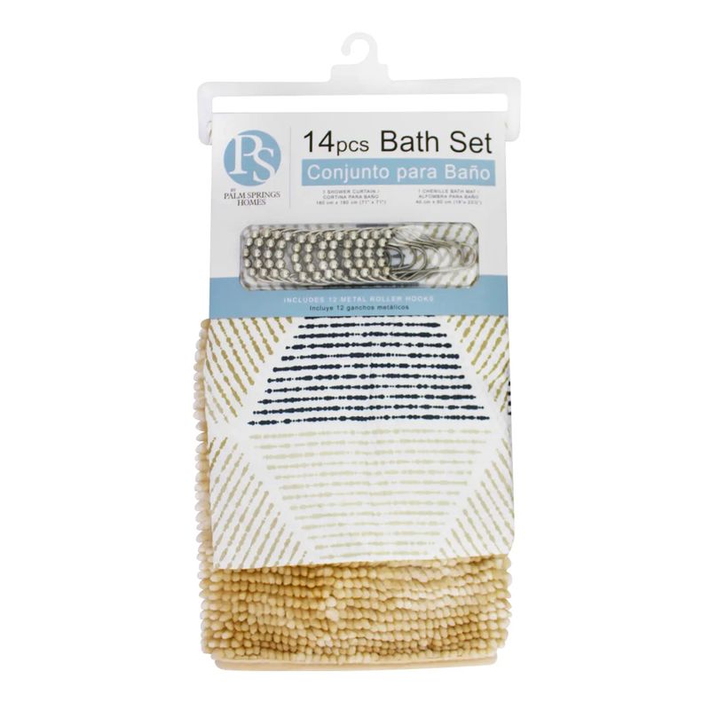 Conjunto-para-baño-que-contiene--1-cortina-de-180-x-180-cm---12-ganchos-metalicos-y-1-alfombra-de-baño-de-40-x-60-cm.