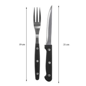 Set Cuchillos Y Tenedores 12Pzs - EXCELLENT HOUSEWARE