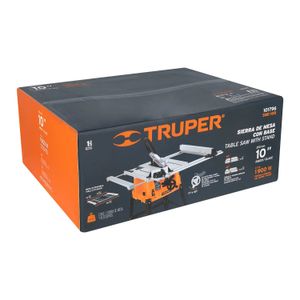 Sierra de mesa 10", 2-1/2 HP (1900 W), con base - TRUPER