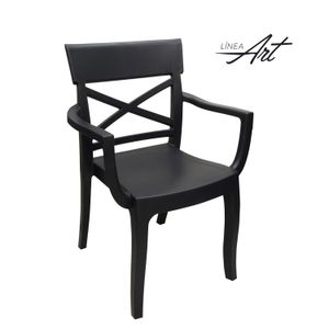 Silla Art Florencia Con Brazos Grafito - PICA