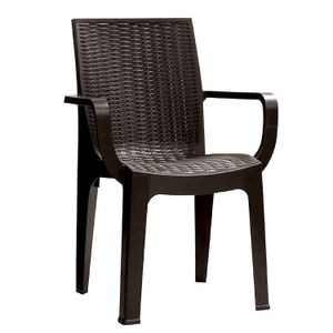 Silla Ratan Corsa Con Brazos Cafe - PICA