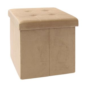 Pouffe D/Almacenamiento Plegable Cafe - BASIC LIVING