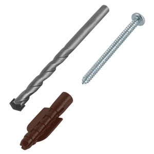 Kit de 20 taquetes 5/16"con pijas #10 y 1 broca 5/16" - FIERO