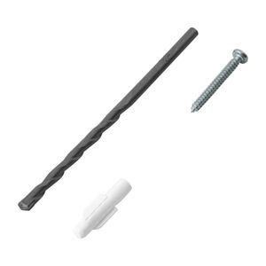 Kit de 20 taquetes 3/16" con pijas #6 y 1 broca 3/16" - FIERO