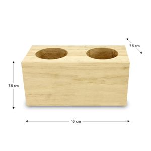 Taco D/Madera Doble 7.5Cmx7.5Cmx16Cm - AGLOMERADOS COTOPAXI