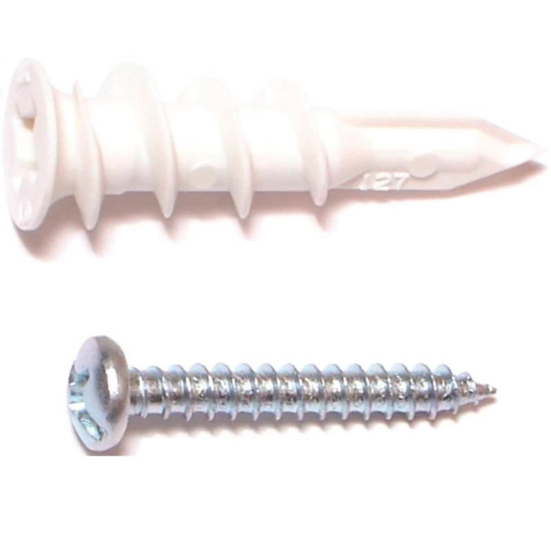 Taco tornillo nylon 6mm blanco - Mercantil Eléctrico