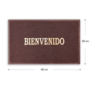 Tapete D/Entrada Bienvenido Cafe 50X80Cm - CASTER