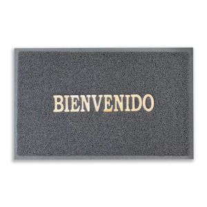 Tapete D/Entrada Bienvenido Gris 50X80Cm - CASTER
