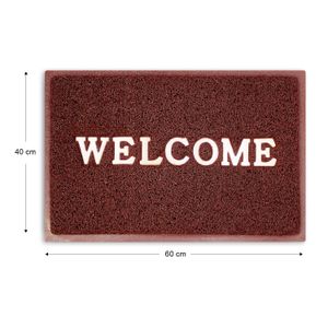 Tapete Entrada T/Musgo Bienvenido Cafe 40X60C - CASTER