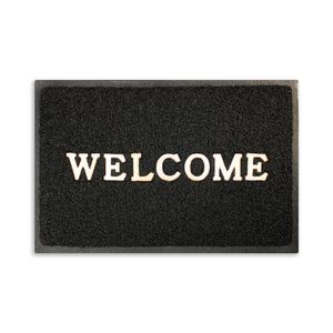 Tapete Entrada T/Musgo Bienvenido Negro 40X60C - CASTER