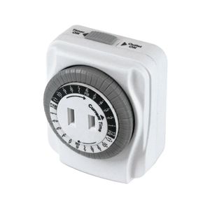 Timer 24Horas 125V 15A 1875W 1/2Hp 1Enchufe - POWER ZONE