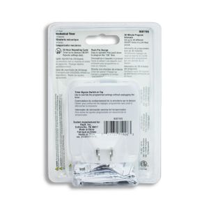 Timer 24Horas 125V 15A 1875W 1/2Hp 1Enchufe - POWER ZONE