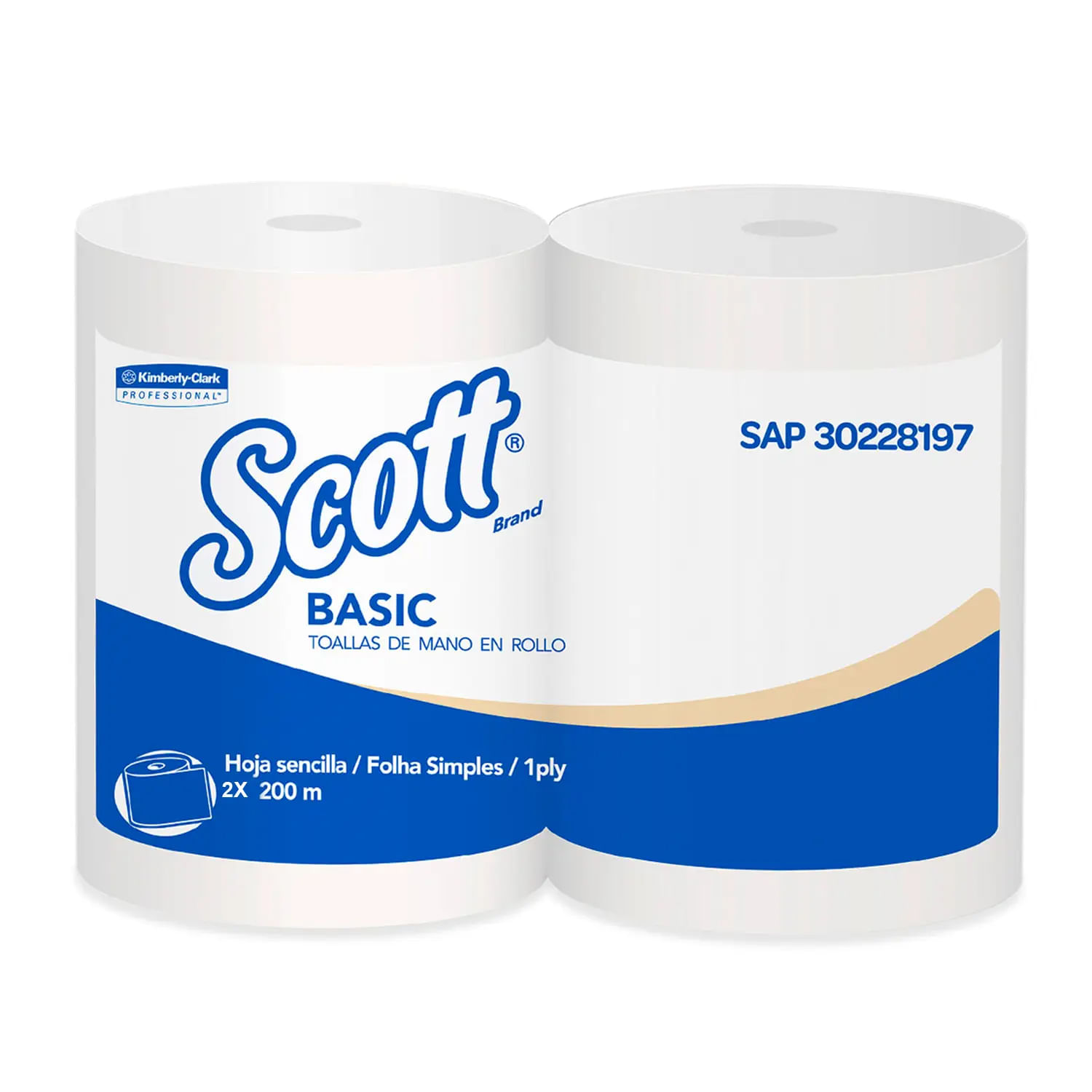 toalla de manos en rollo scott 200 metros, pack de 2 unidades - SCOTT ...