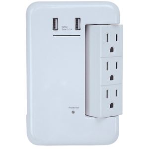 Toma 3 Tomas 2 Usb 3,4Amp Con Rotacion - POWER ZONE