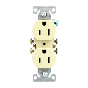 Tomacorriente Doble Polar C/Segu15A125V Beige - EATON