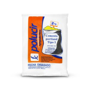 Cemento portland tipo 1 para todo tipo de acabados finos en estructuras de construcción convencionales; 2 kg - POLUCIR