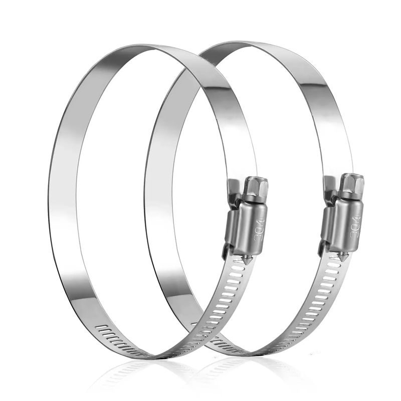 Set-de-abrazaderas-metalicas-galvanizadas-de-4-pulgadas-o-10.2-cm-c-u-x-1.3-cm--con-engranaje-helicoidal--pack-x-2