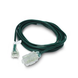 Extensión Eléctrica con 3 tomas, con configuracion NEMA 1-15 para su plug macho y hembra. Fabricada con un cable flexible - CORDS